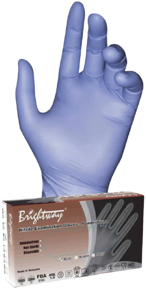 blue Nitrile gloves