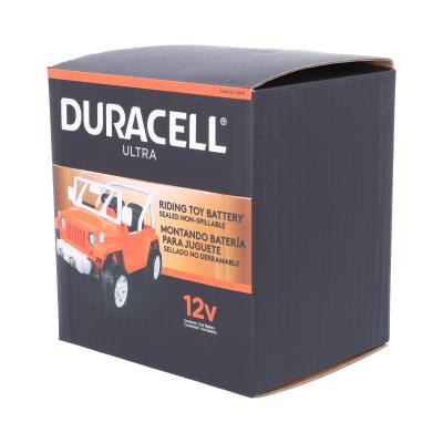 Duracell Ultra 12V 12AH AGM Spill-Proof Rechargeable Battery for Power Wheels