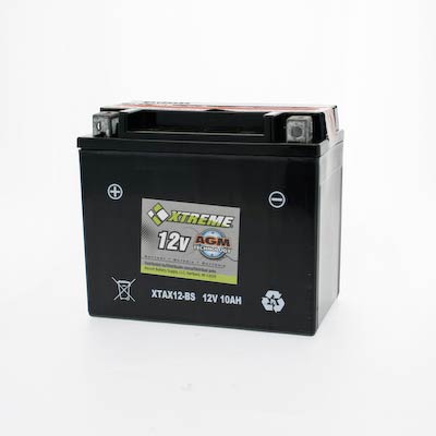 Xtreme 12-BS 12V 185CCA AGM Powersport Battery: Maintenance-Free, Spill-Proof, High-Performance