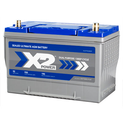 X2Power Group 27F 930CCA Premium AGM Car Truck Battery - Extreme Durability