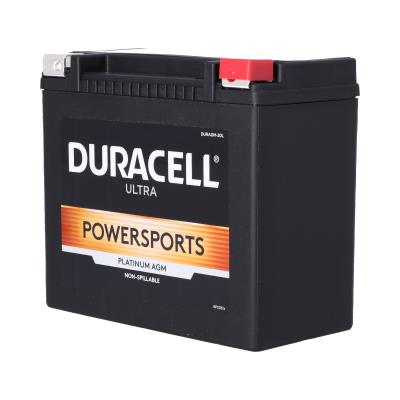 Duracell Ultra 20HL-BS 12V 310CCA AGM Powersport Battery for Extreme Adventures