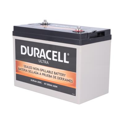 Duracell Ultra 6V 200AH AGM Sealed Lead Acid Battery Reliable UPS Power