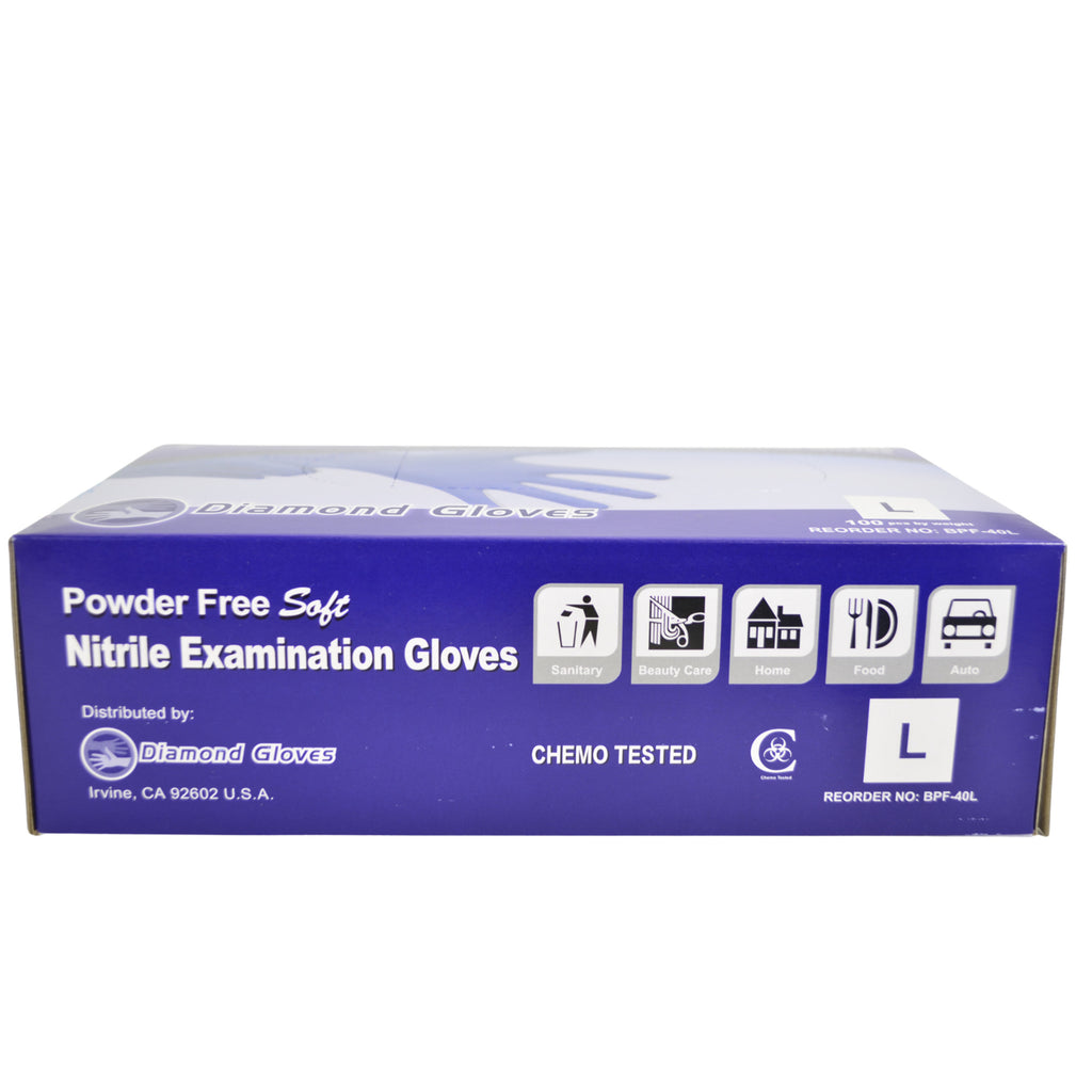 Disposable Gloves Diamond Nitrile Examination Gloves 4 Mil CDBP40