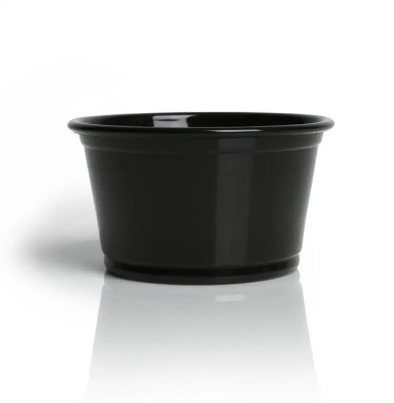 Black Portion Cups 3.25oz - Small Plastic Portion - Foodservice Disposables