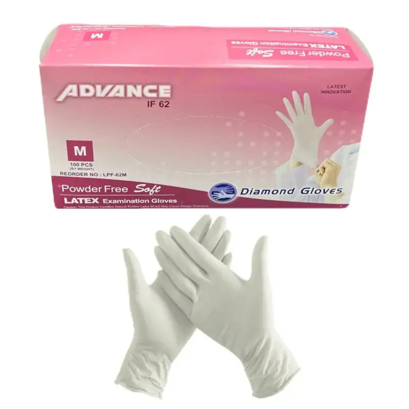 Diamond Advance Latex Examination Gloves 5.5 Mil CDLPF62 - Gloves