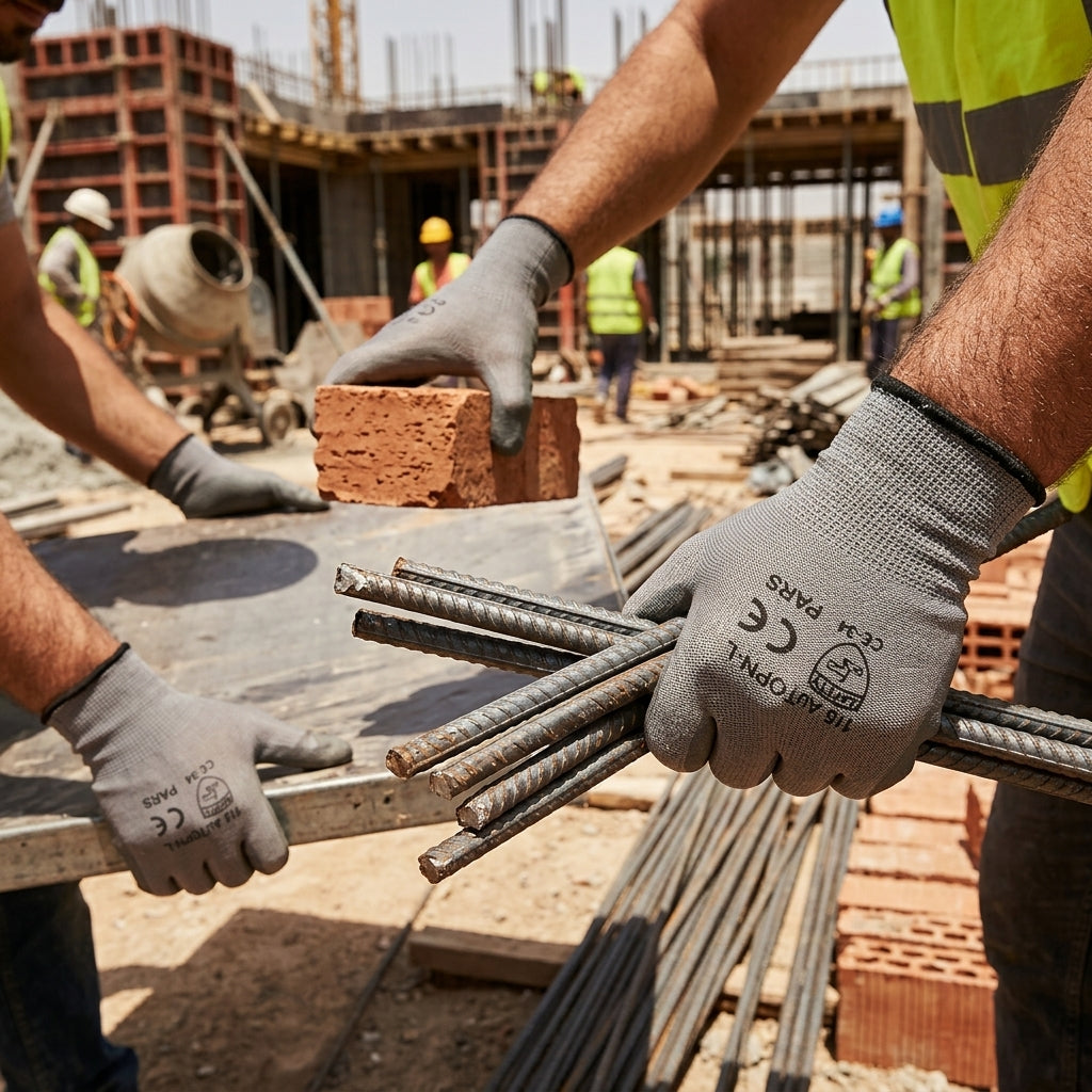 Tuff Gard VizoCare Nitrile-Coated Nylon Work Gloves Grey