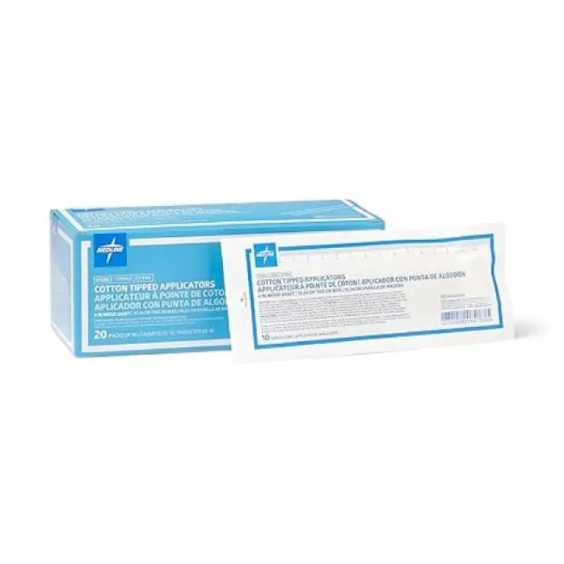 Medline Sterile Cotton-Tipped Wood Applicator 6’’ Pack of 200 C666700