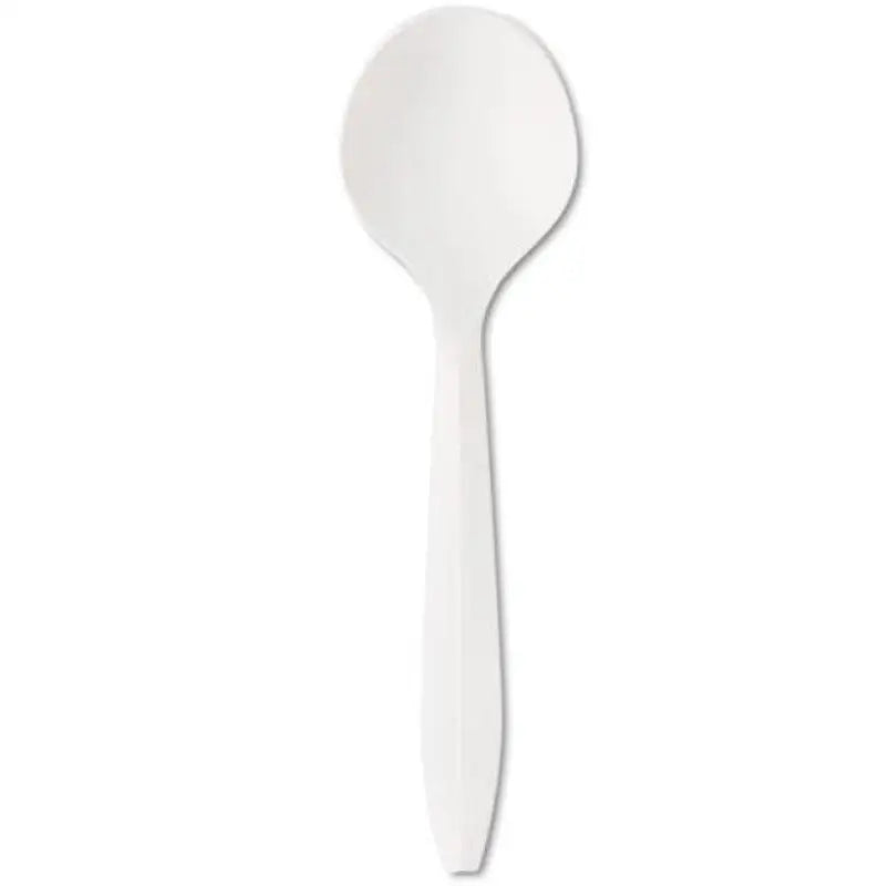 White PP 5.3g Soupspoon 1000pcs bulk/bag/ctn - Cutlery